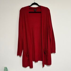 Torrid Red Cardigan - Size 2